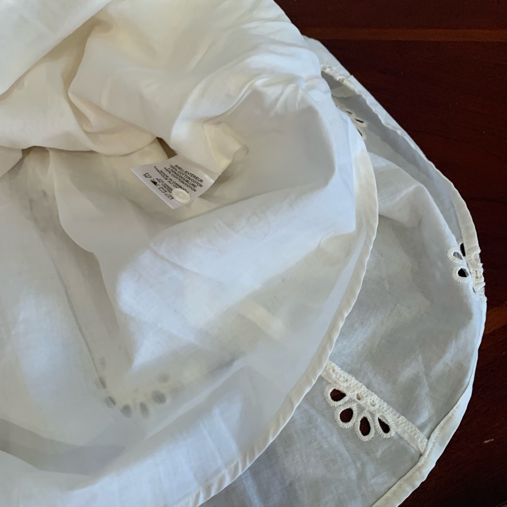 NWT Reitmans Cream Floral Eyelet Dress 100% Cotton - Picture 6 of 13